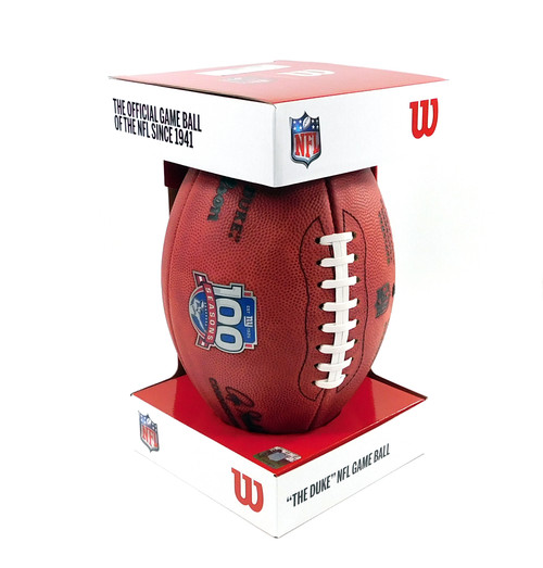 2024 New York Giants Wilson Authentic The Duke Leather Game Football 100 Season