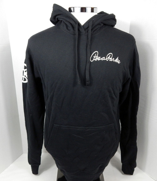 2023 Detroit Pistons Authentic Black Hoodie Sweatshirt Rosa Parks 313 M 713771S