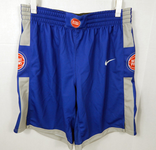 2019-20 Detroit Pistons Game Issued Blue Summer League Shorts Nike M 713773S