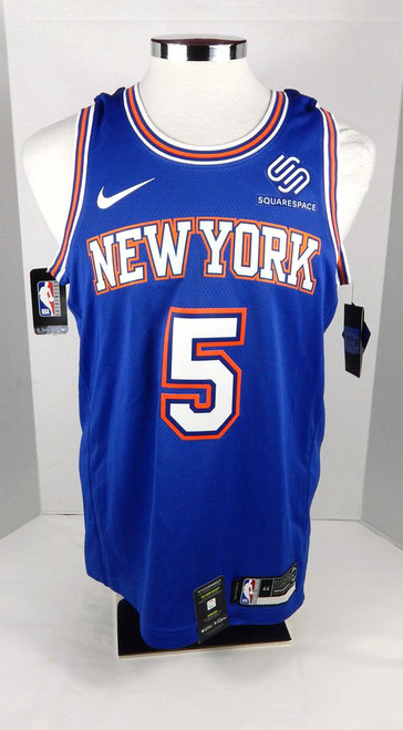 2019 Mens New York Knicks Dennis Smith Jr #5 Swingman Blue Jersey Nike M
