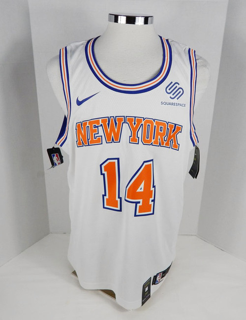 2018 Mens New York Knicks Allonzo Trier #14 Swingman White Jersey Nike 52
