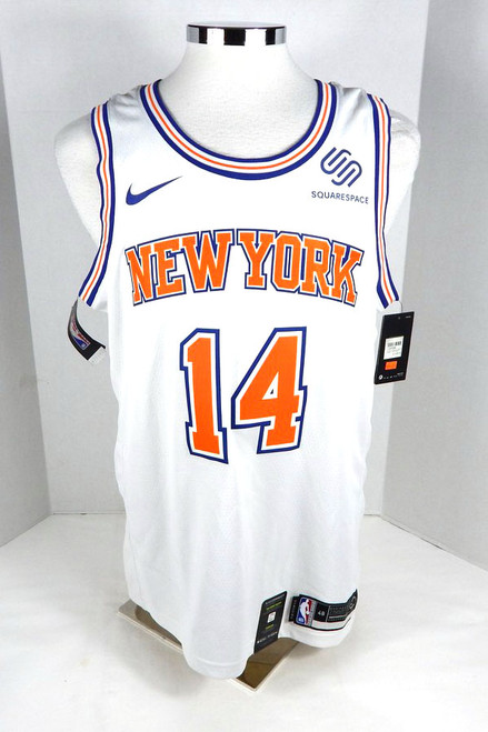 2018 Mens New York Knicks Allonzo Trier #14 Swingman White Jersey Nike 48
