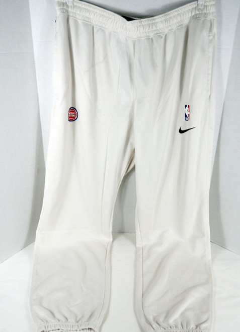2022-23 Men's Detroit Pistons Team Issued Cream Travel Sweatpants Nike 3XLT 51S