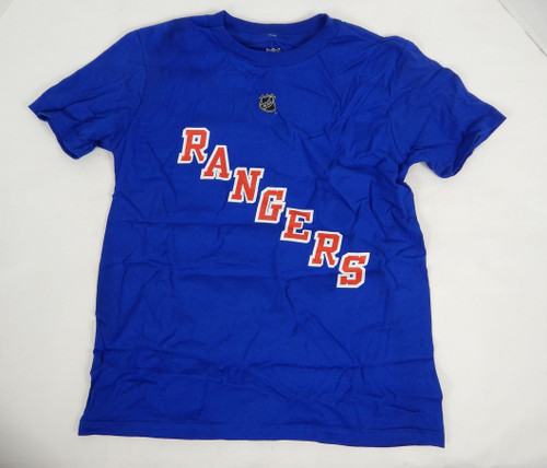 2017-18 Youth New York Rangers Henrik Lundqvist #30 N&N Blue T-Shirt NHL S