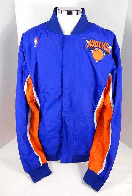 2018 Mens New York Knicks B&T Blue Jacket Mitchell & Ness Size XLT