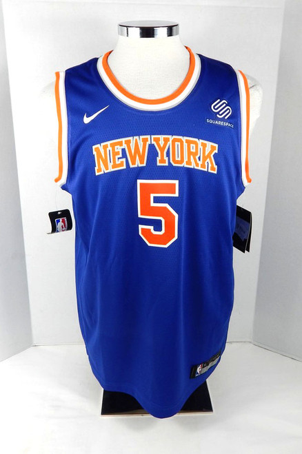 2019 Youth New York Knicks Dennis Smith Jr #5 Swingman Blue Jersey Nike Size XL