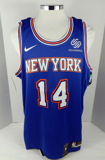 2019 Mens New York Knicks Allonzo Trier #14 Swingman Blue Jersey Nike 52