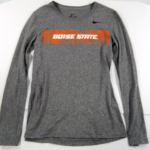 Boise State Broncos Team Issued Nike Heather Gray Shirt Size S