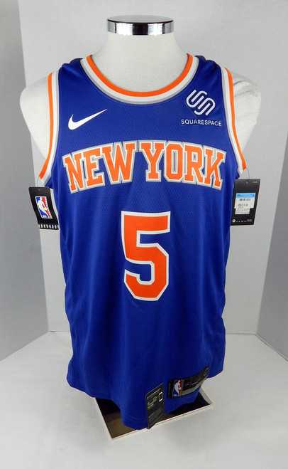 2019 Mens New York Knicks Dennis Smith Jr #5 Swingman Blue Jersey Nike 44
