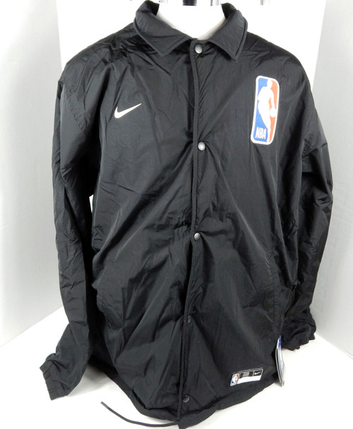 Detroit Pistons Team Issued Black Jacket NBA Basketball Assoc Nike 2XLT 82S