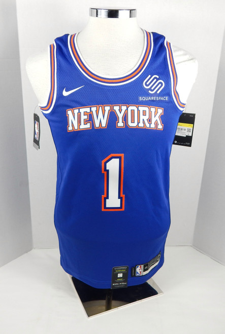 2019 Mens New York Knicks Bobby Portis #1 Swingman Blue Jersey Nike S