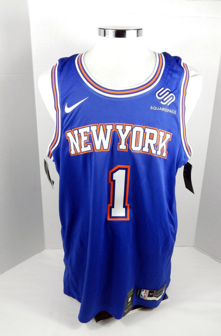 2019 Mens New York Knicks Bobby Portis #1 Swingman Blue Jersey Nike 52