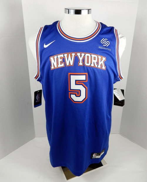 2019 Youth New York Knicks Dennis Smith Jr #5 Swingman Blue Jersey Nike XL