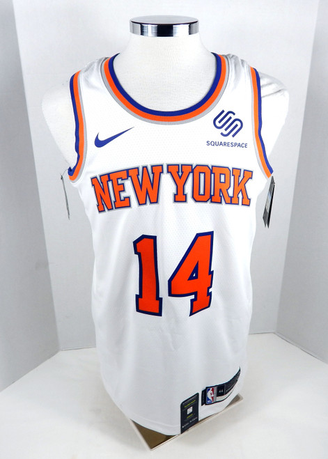 2019 Mens New York Knicks Allonzo Trier #14 Swingman White Jersey Nike 44