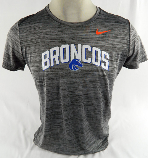Boise State Broncos Team Issued Nike Dark Heather Gray Shirt Size L