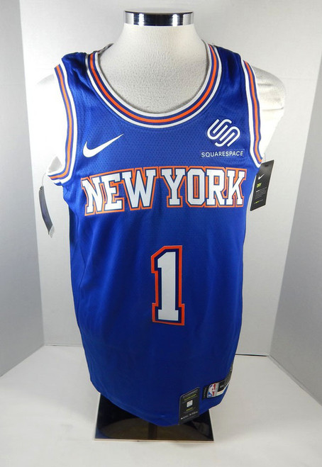 2020 Mens New York Knicks Bobby Portis #1 Swingman Blue Jersey Nike 44