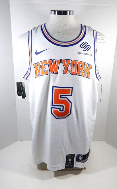 2018 Mens New York Knicks Dennis Smith Jr #5 Swingman White Jersey Nike 48