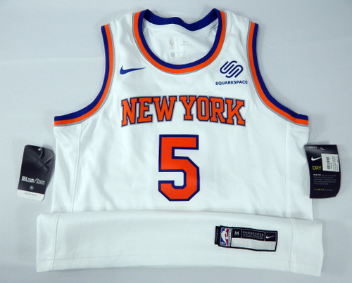 2019 Youth New York Knicks Dennis Smith Jr #5 Swingman White Jersey Nike M