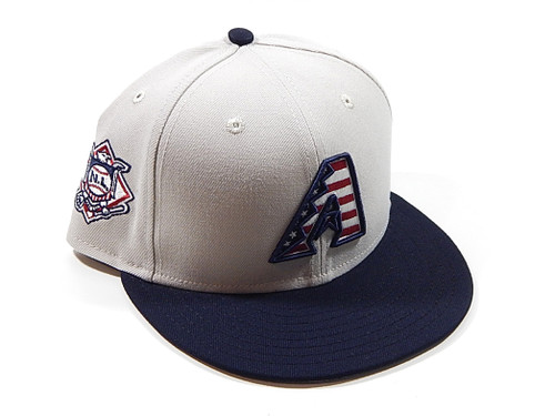 Arizona Diamondbacks 2024 Fourth of July USA New Era 59Fifty Fitted Hat 7 1/2
