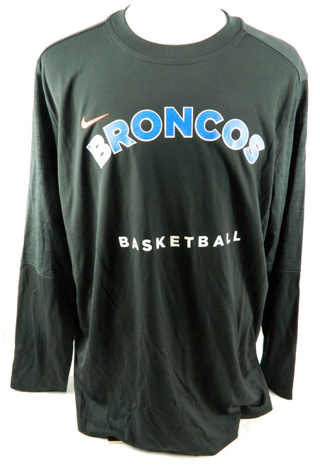 2020-21 Boise State Broncos Basketball Team Used Long Sleeve Nike Shirt L O