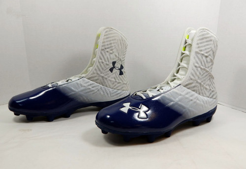 2013 Utah State Under Armour Team Highlight MC Demo White Football Cleats 12.5