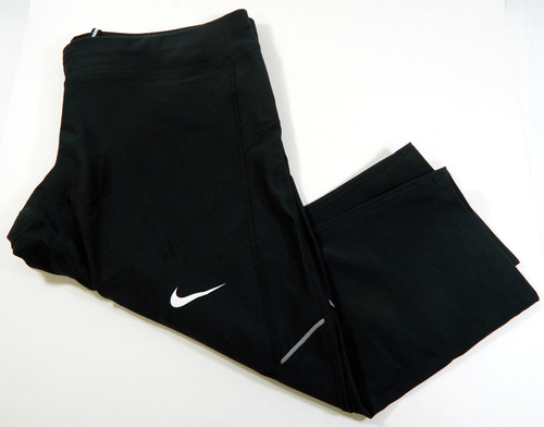 Boise State Broncos Team Used Black Nike Capri Running Pants Size XL