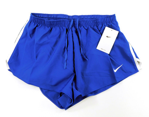 Mens Nike Dri-Fit Running Shorts (Size Large) Blue/White Activewear NWT MSRP $30