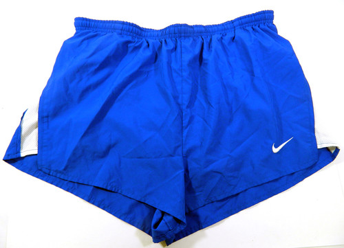 Boise State Broncos Team Used Blue & White Nike Running Shorts Size L