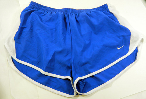 Boise State Broncos Team Used Blue & White Nike Running Shorts Size XXL