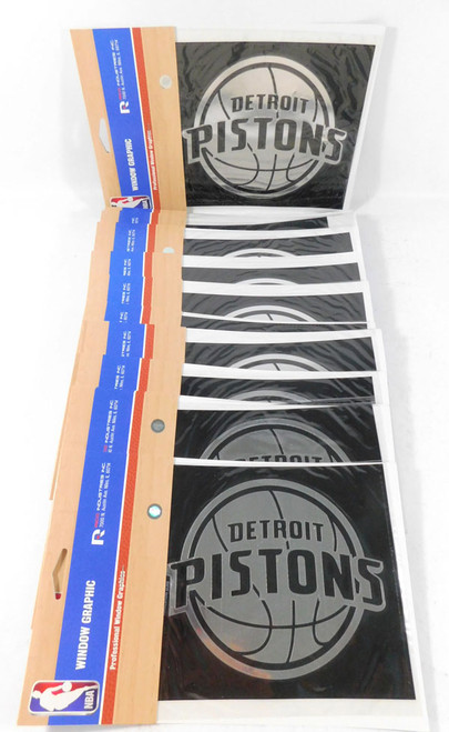 Lot of (17) Detroit Pistons Window Graphics by RICO