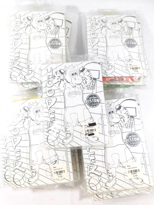 Lot of (20) Detroit Pistons Hooper Color Me Puzzles NIP 7" x 5"
