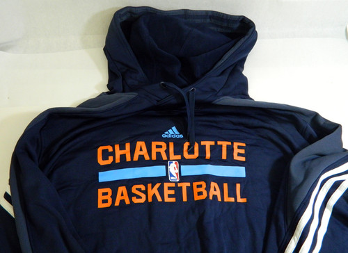 2012-13 Charlotte Bobcats Team Issued Navy Training Sweatshirt Size 2XL2