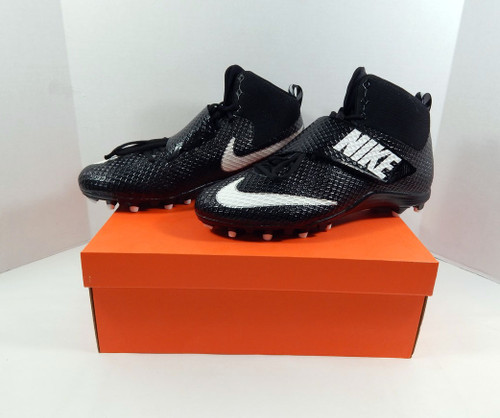 2016 Utah State Aggies Nike Lunarbeast Pro TD CF Black/White Football Cleats 16