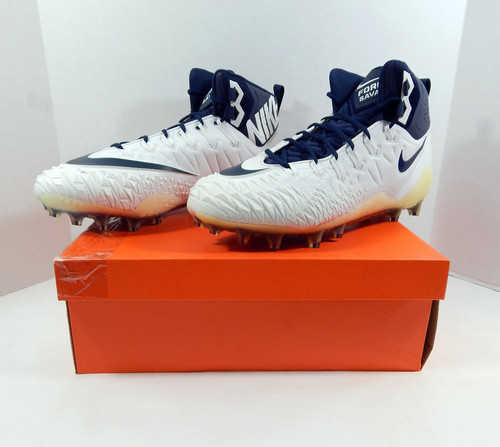 2017 Utah State Aggies Nike Force Savage Pro TD Promo White Football Cleats 16