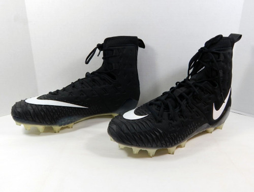 2017 Utah State Aggies Nike Force Savage Elite TD Promo Black Football Cleats 16