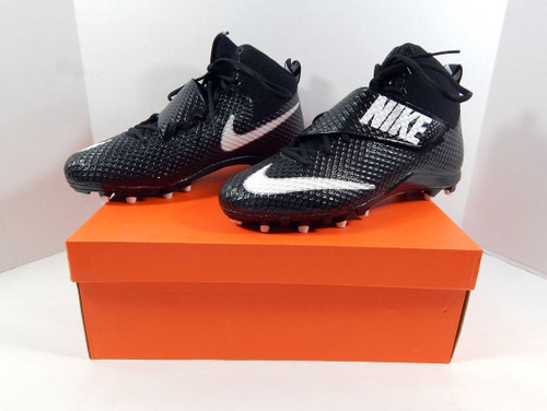 2016 Utah State Aggies Nike Lunarbeast Pro TD CF Black/White Football Cleats 14