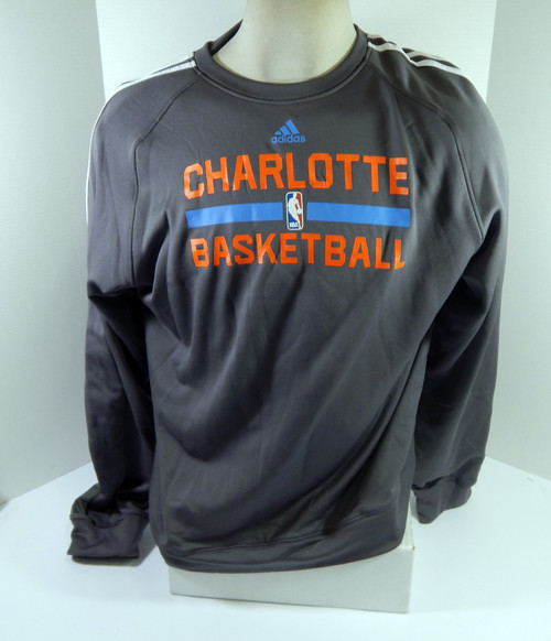 2013-14 Charlotte Bobcats Team Issued Grey Crewneck Sweatshirt 3XL2