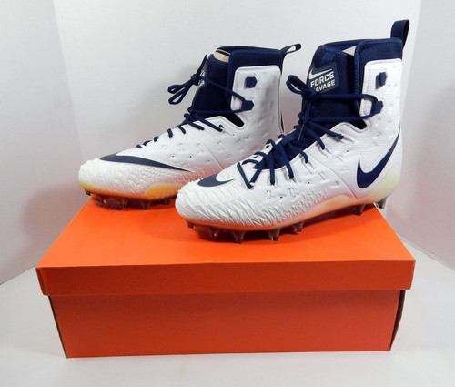 2017 Utah State Aggies Nike Force Savage Elite TD Promo White Football Cleats 15