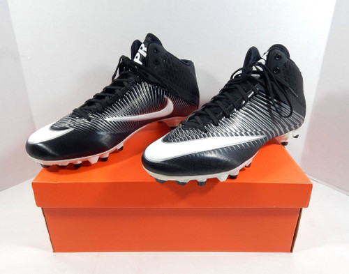 2016 Utah State Aggies Nike Vapor Speed 2 3/4 TD CF Black Football Cleats 15