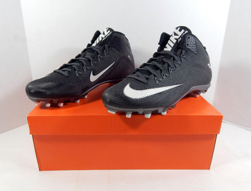 2014 Utah State Aggies Nike Alpha Pro 2 3/4 TD Black Football Cleats Size 14