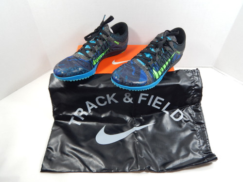 Utah State Aggies Nike Zoom Victroy XC 3 Black/Green/Blue Track Spikes Size 8.5