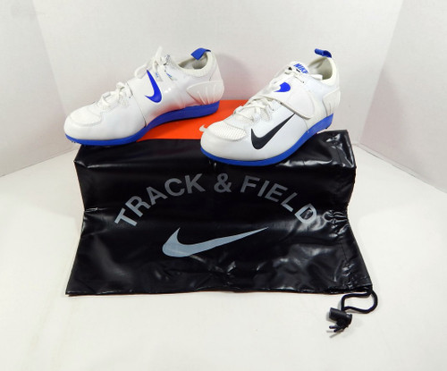 Utah State Aggies Nike Zoom PV II White Track Spikes w/ Spikes Size 10.5