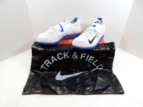 Utah State Aggies Nike Zoom PV II White/Blue Track Spikes Spikes Size 9.5