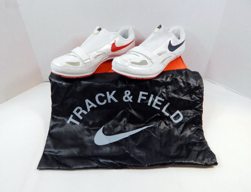 Utah State Aggies Nike Zoom Long Jump III White/Red Track Spikes Size 10