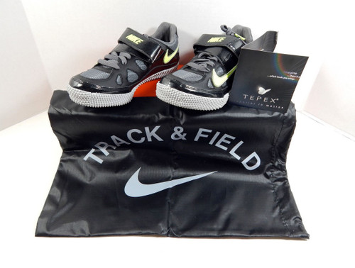 Utah State Aggies Nike Zoom HJ III Black/Grey Field Shoes w/ Spikes Size 6.5