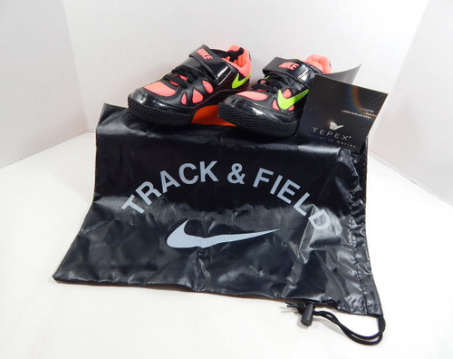 Utah State Aggies Nike Zoom HJ III Black/Punch Field Shoes w/ Spikes Size 6.5