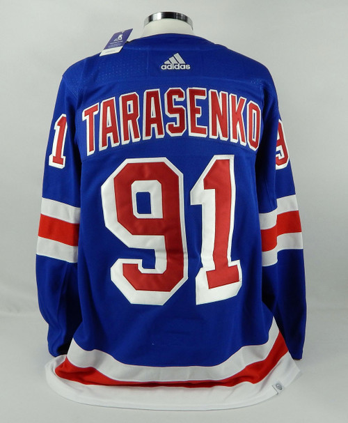 Mens New York Rangers Vladimir Tarasenko #91 Authentic Adidas Blue Jersey L 52 7