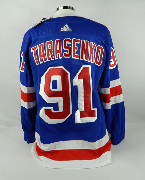 Mens New York Rangers Vladimir Tarasenko #91 Authentic Adidas Blue Jersey M 50 6