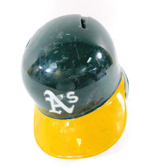 2017 Oakland A's Team Issued Rawlings 7 1/4 Right Hand Batting Helmet COA