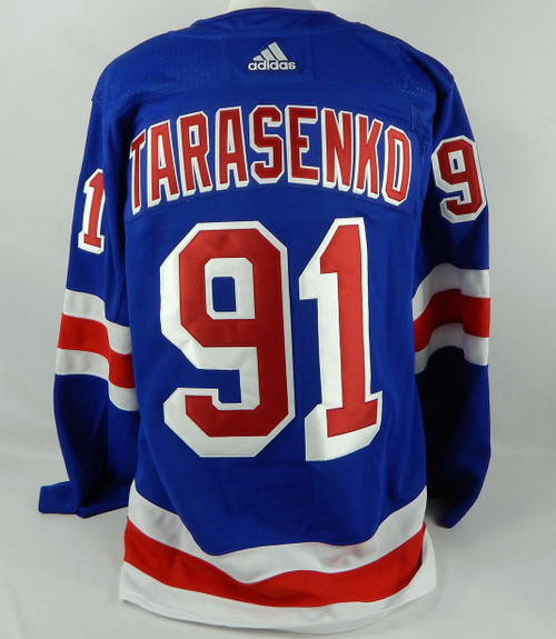 Men New York Rangers Vladimir Tarasenko #91 Authentic Adidas Blue Jersey XL 54 8